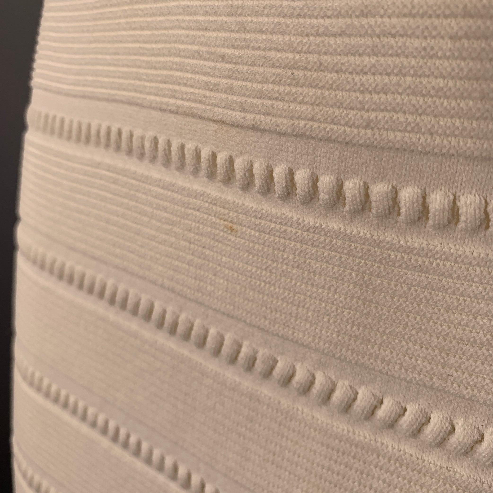 DSQUARED2 Talla M Blanco Rayón Poliamida Textura Vestido Manga Corta en venta 3