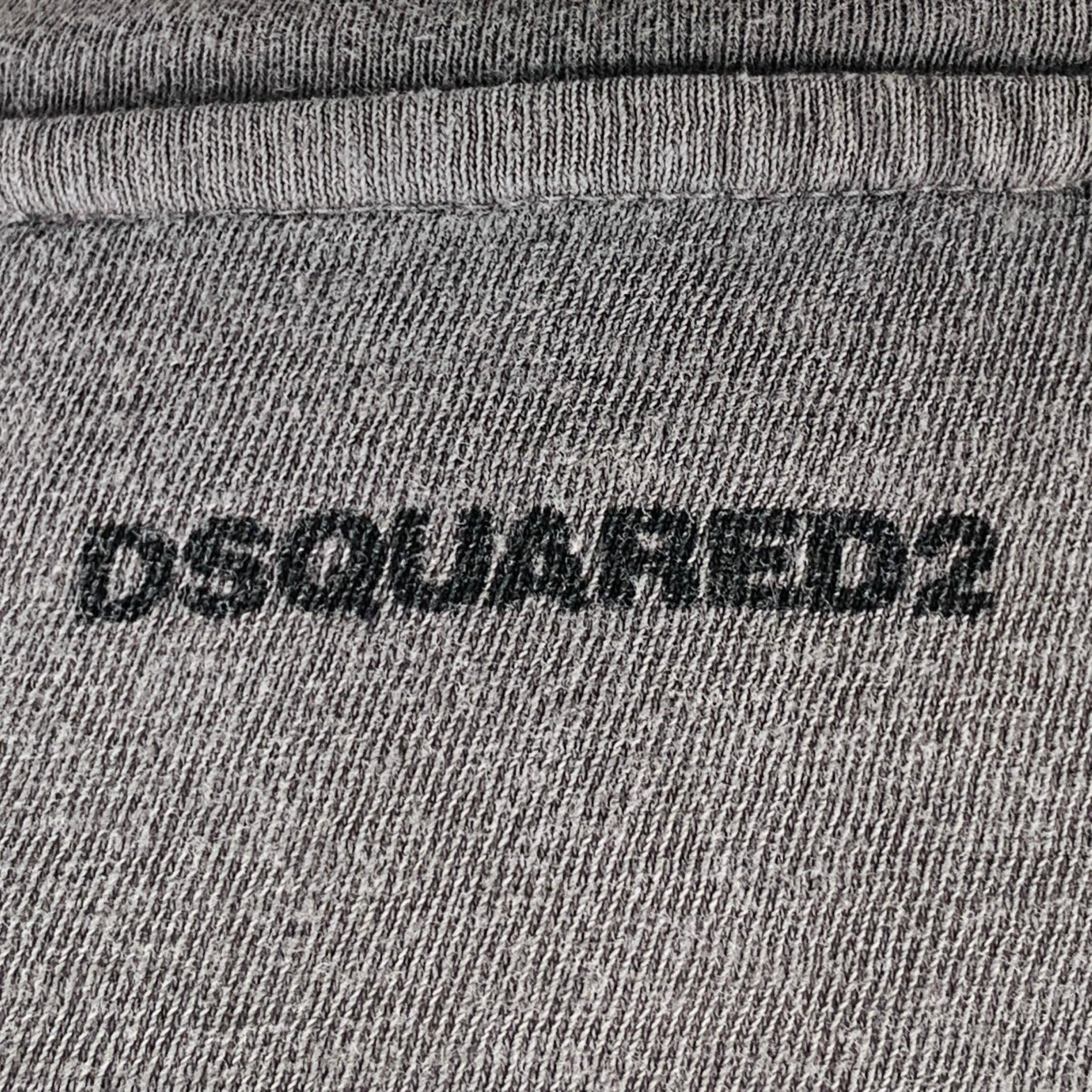 DSQUARED2 Size M WTF Bear Grey Black Cotton Short Sleeve T-shirt For Sale 1