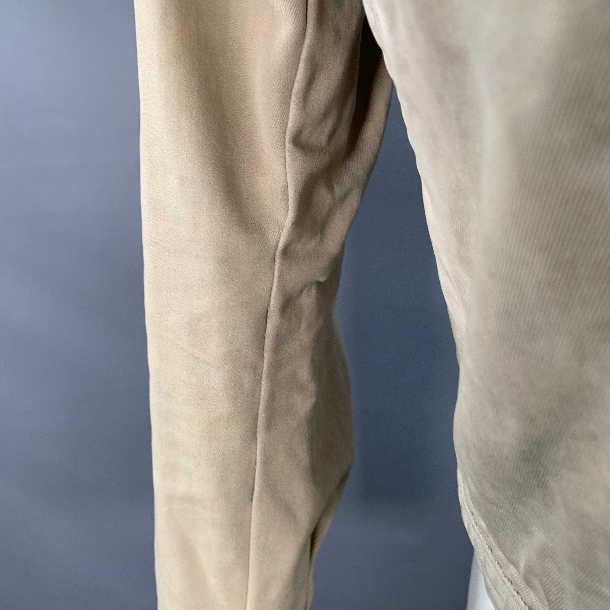 DSQUARED2 Size S Beige Twill Cotton Button Up Jacket For Sale 6