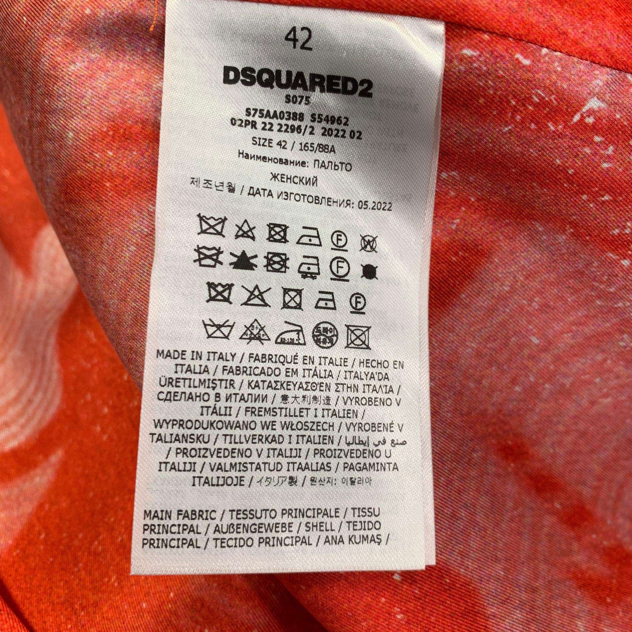 DSQUARED2 Größe S Grüner Wollmantel mit strukturiertem Kunstpelz und Kerbrevers im Angebot 3