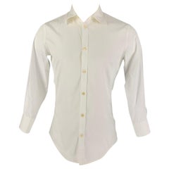 DSQUARED2 Taille S Chemise à manches longues boutonnée en coton blanc