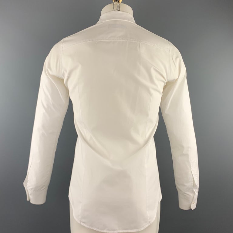 Dsquared² White Crew Neck Long Sleeve Cotton Blouse main image 0
