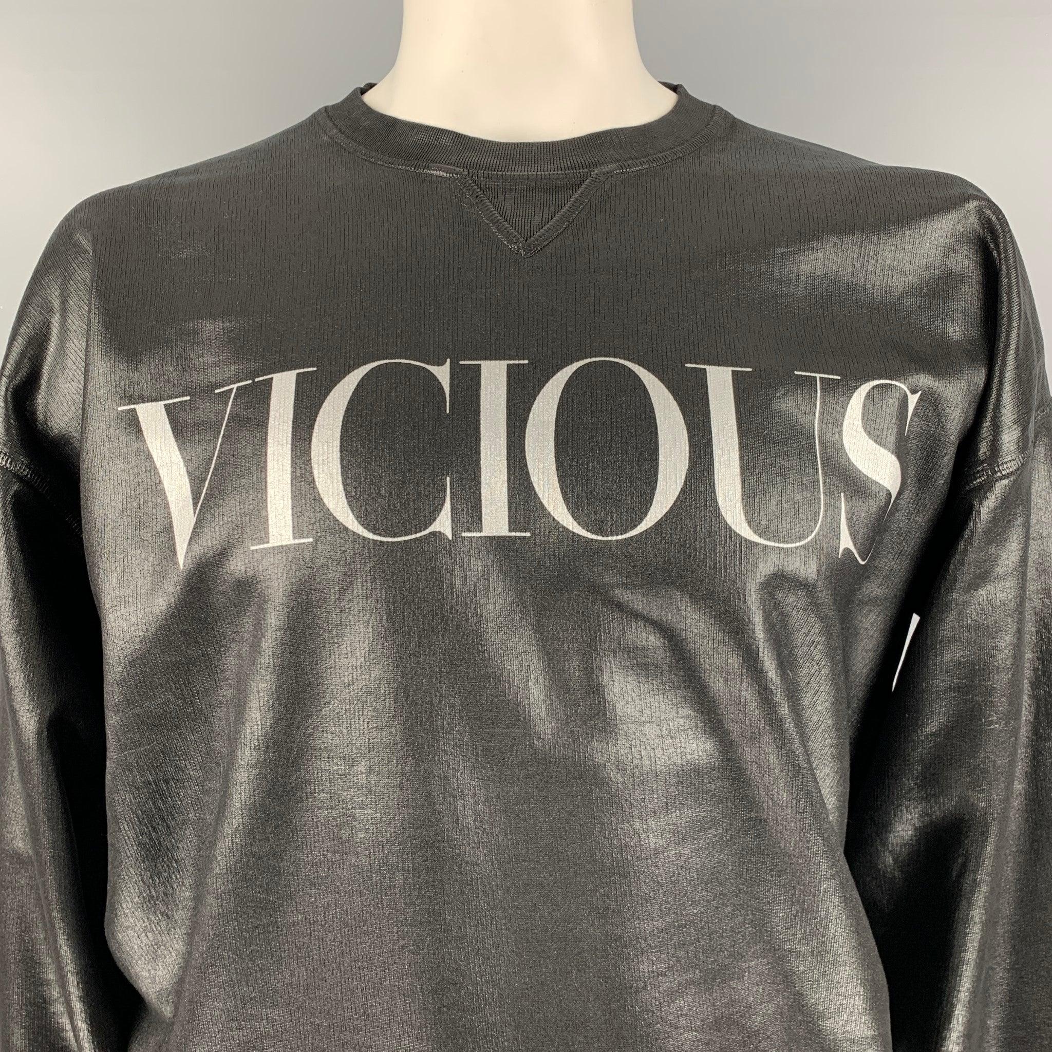 DSQUARED
sweatshirt in a black cotton blend featuring the word 