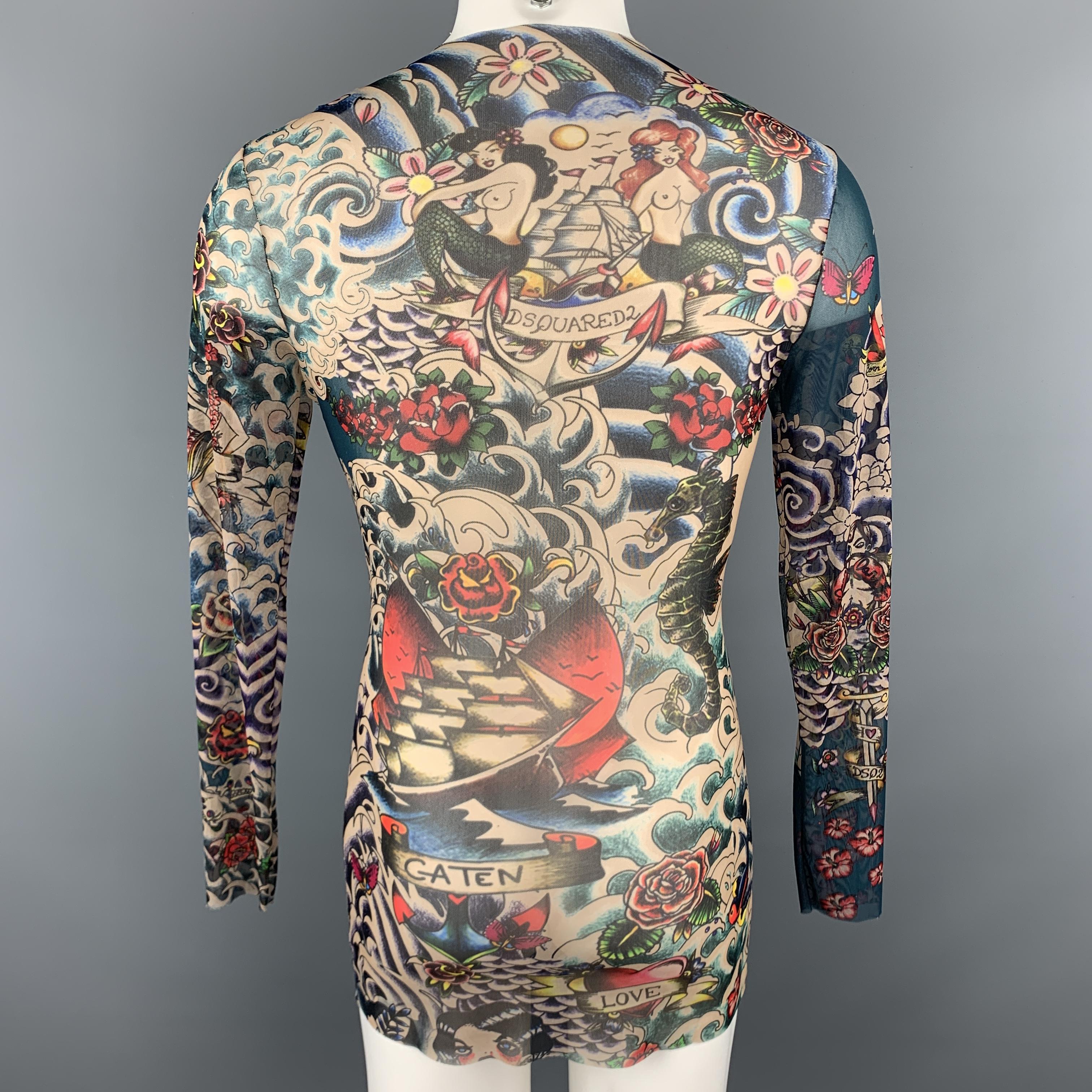 dsquared2 tattoo bodysuit