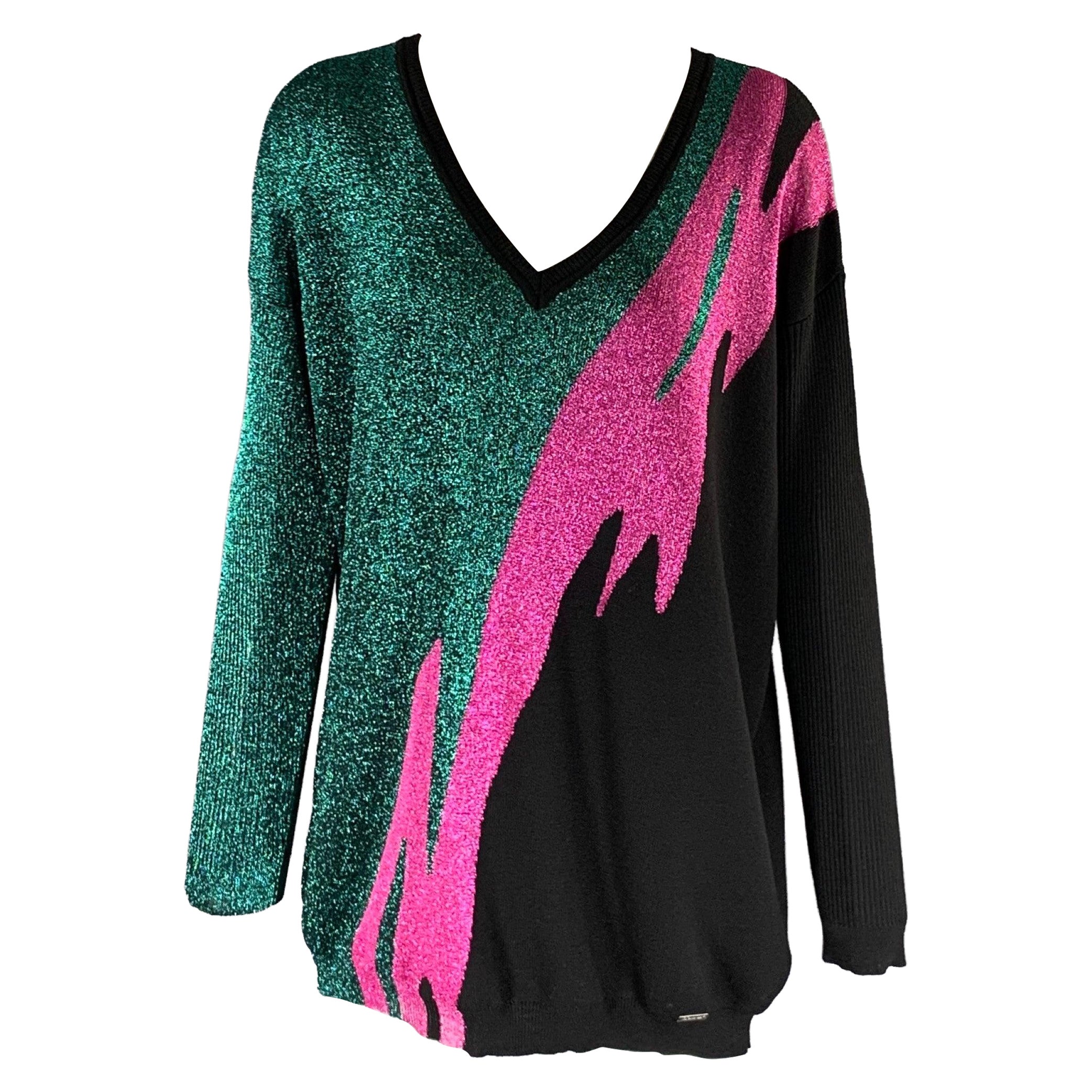Dsquared2 Taille XS Pull On Wool Blend Greene & Greene Greene en vente