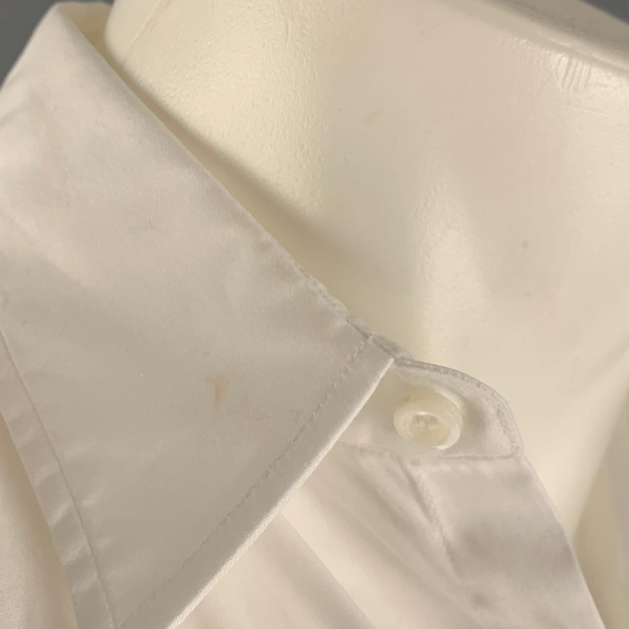 DSQUARED2 Size XXS White Cotton Button Up Shirt For Sale 1