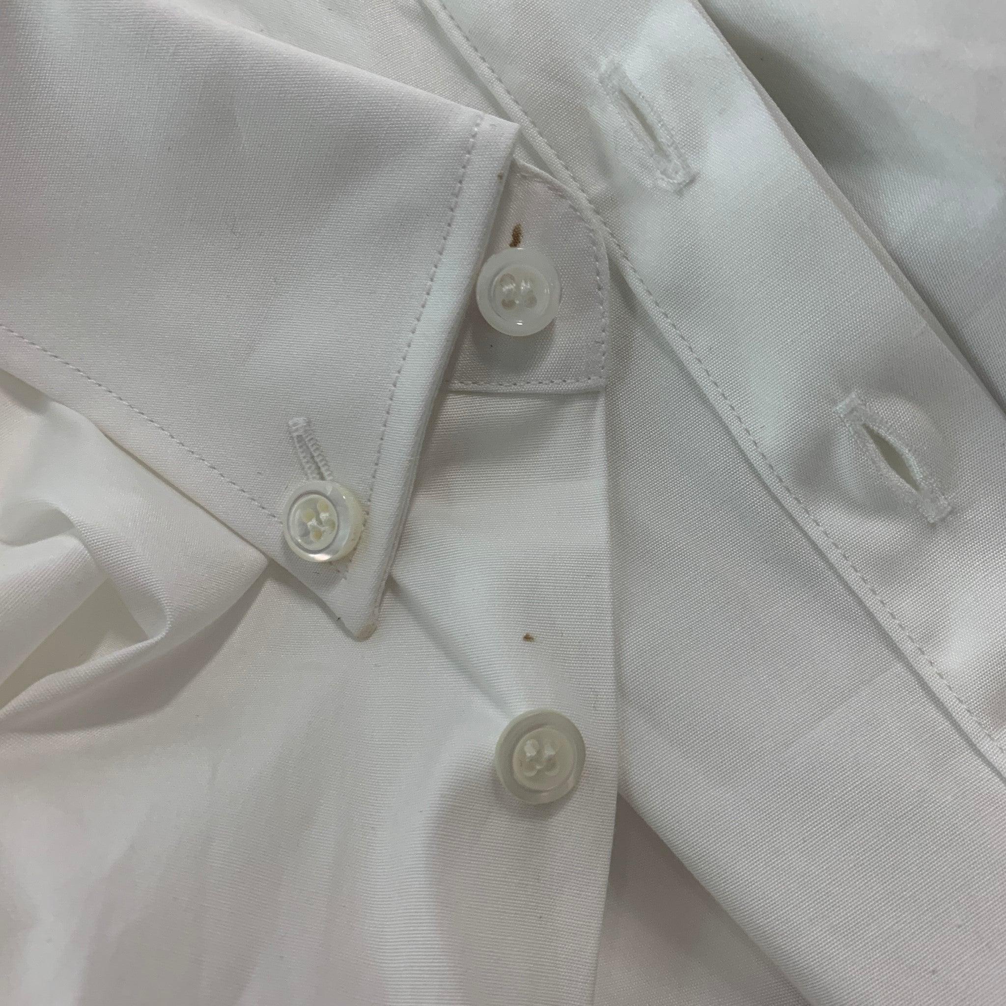 DSQUARED2 Size XXS White Cotton Solid Button Down Shirt 3