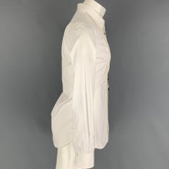DSQUARED2 Talla XXS Camisa Manga Larga Esmoquin Algodón Blanco