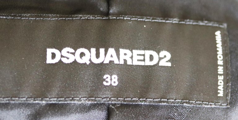 DSquared2 Sleeveless Leather Biker Jacket For Sale at 1stDibs
