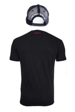 Dsquared2, T-shirt e cappellino con cuore rosso