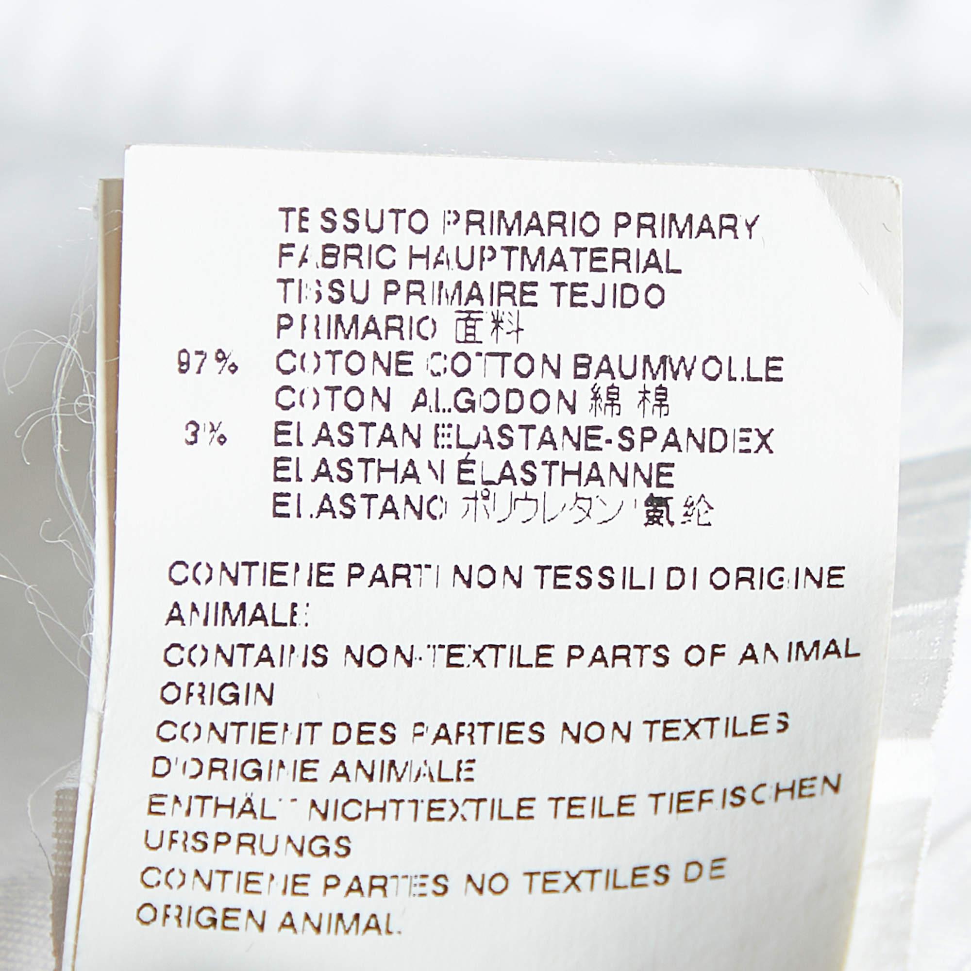 Dsquared2 - Robe droite boutonnée sur le devant en coton blanc M Pour femmes en vente
