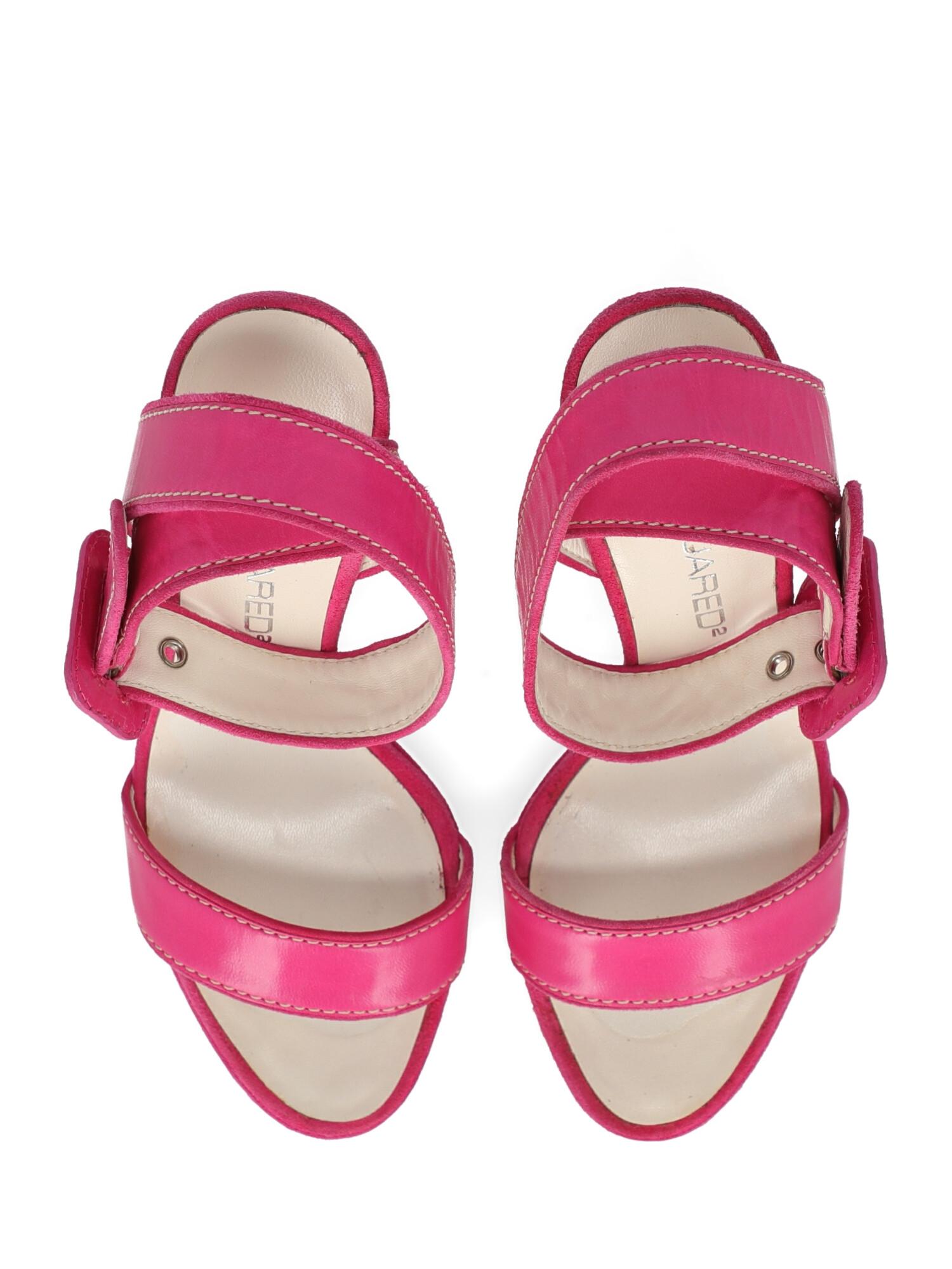 Dsquared2 Woman Sandals Pink Leather IT 36 For Sale 2