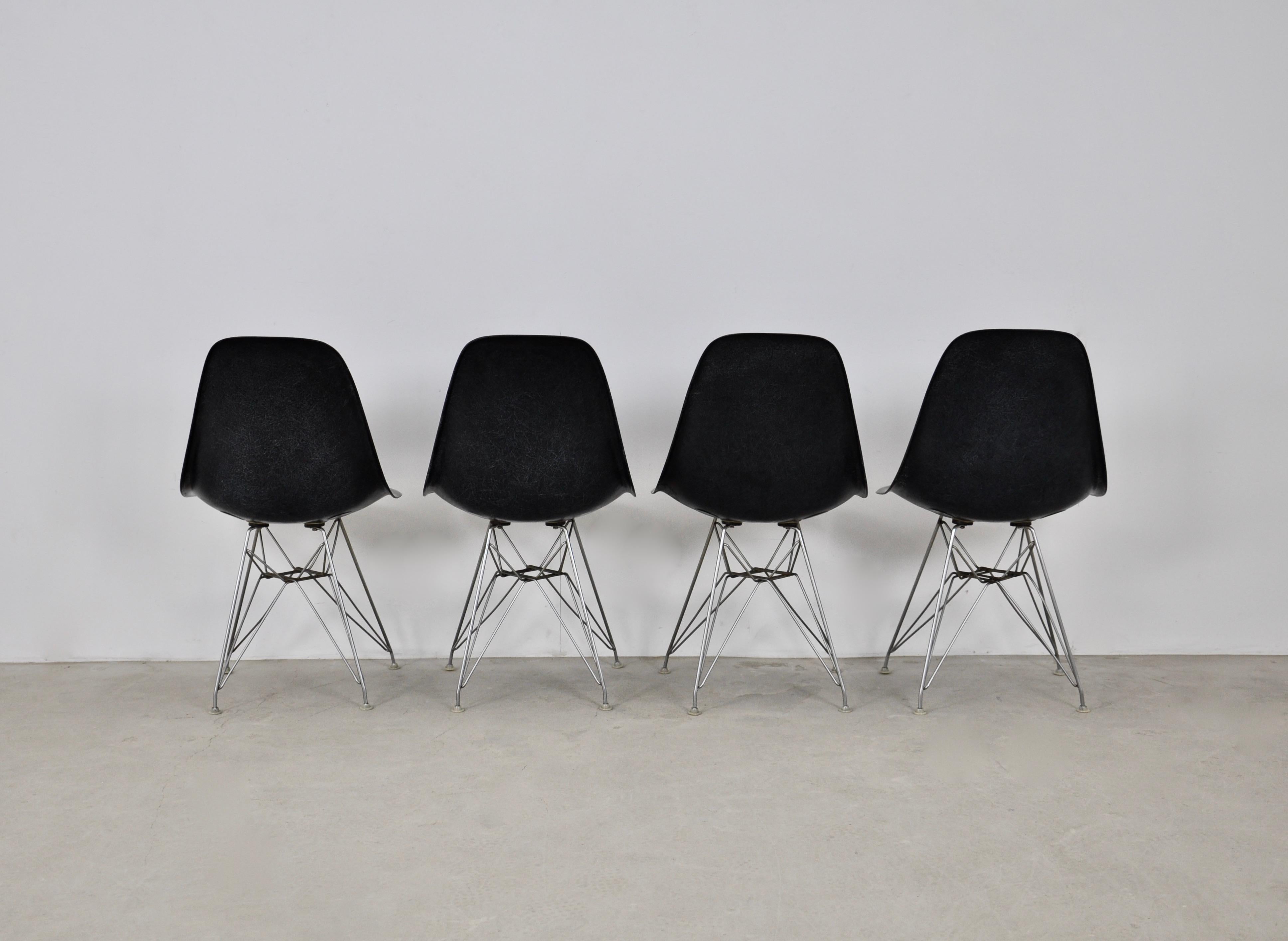 Chaises DSR de Charles & Ray Eames pour Herman Miller, 1970 Bon état - En vente à Lasne, BE