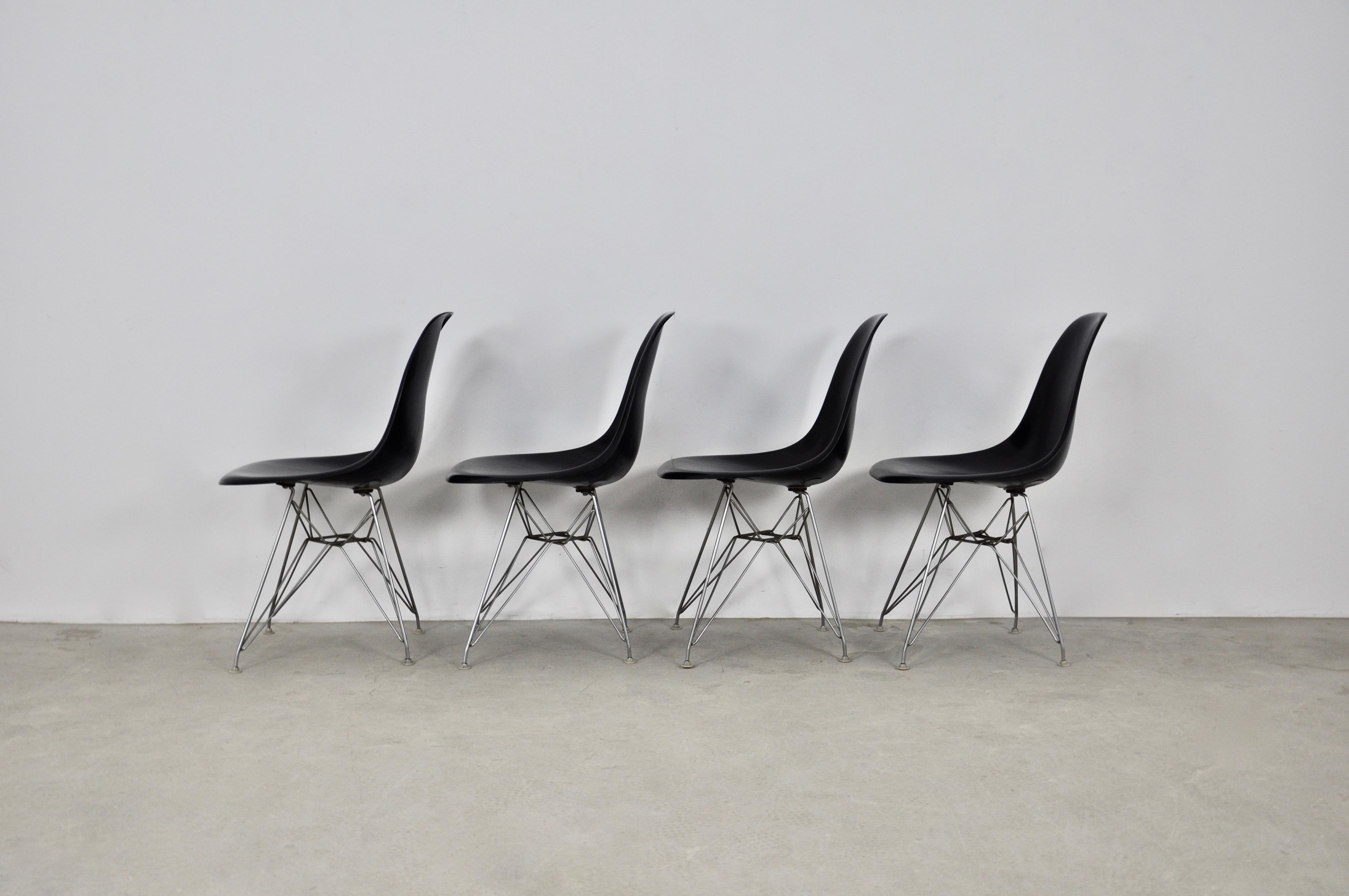 Fin du 20e siècle Chaises DSR de Charles & Ray Eames pour Herman Miller, 1970 en vente