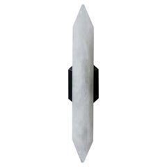 Rock Crystal Sconce by Phoenix, Aged Brass Back Plate, Custom Options