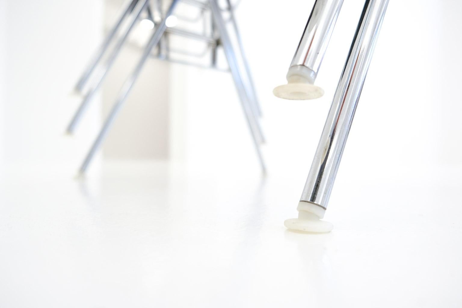 DSS-TA dining height side chair stacking base tablet arm by Ray & Charles Eames 4