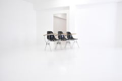 DSS-TA dining height side chair stacking base tablet arm by Ray & Charles Eames