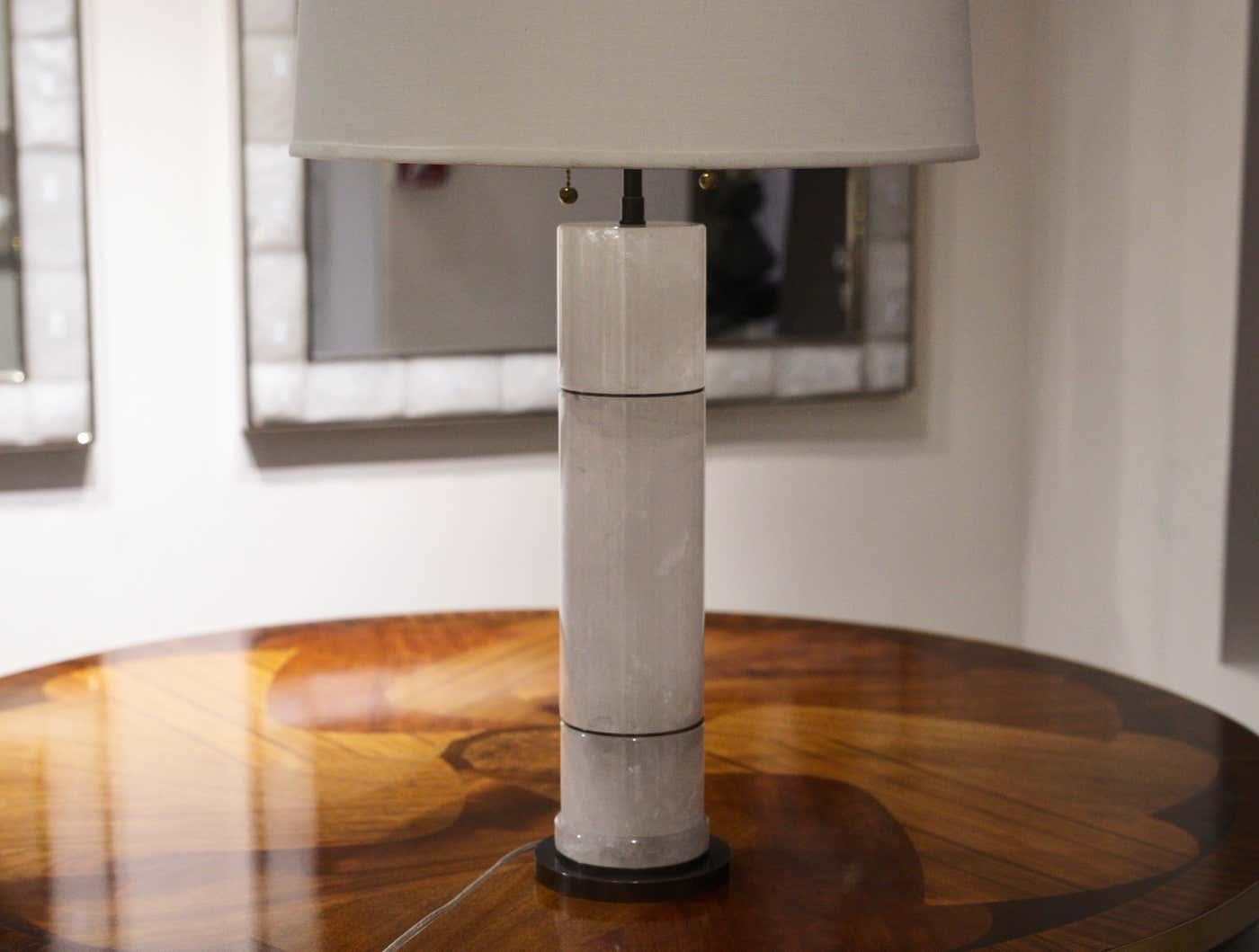 Contemporary DSW28 Rock Crystal Lamp by Phoenix For Sale