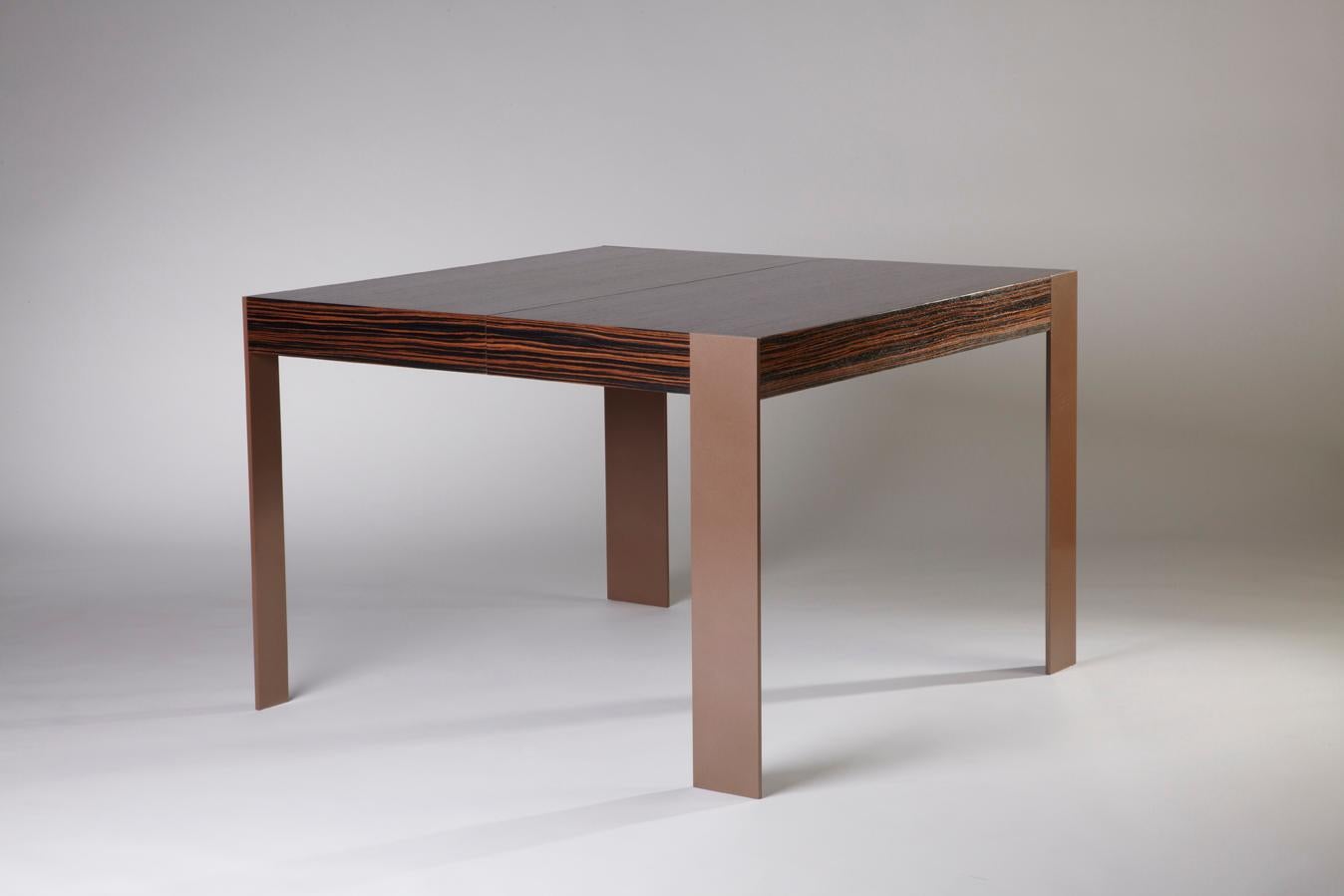 American Dt-33 Dining Table with Metal Legs by Antoine Proulx For Sale