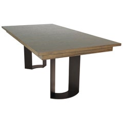 DT-86 Rectangular Dining Table with Recessed Table Apron
