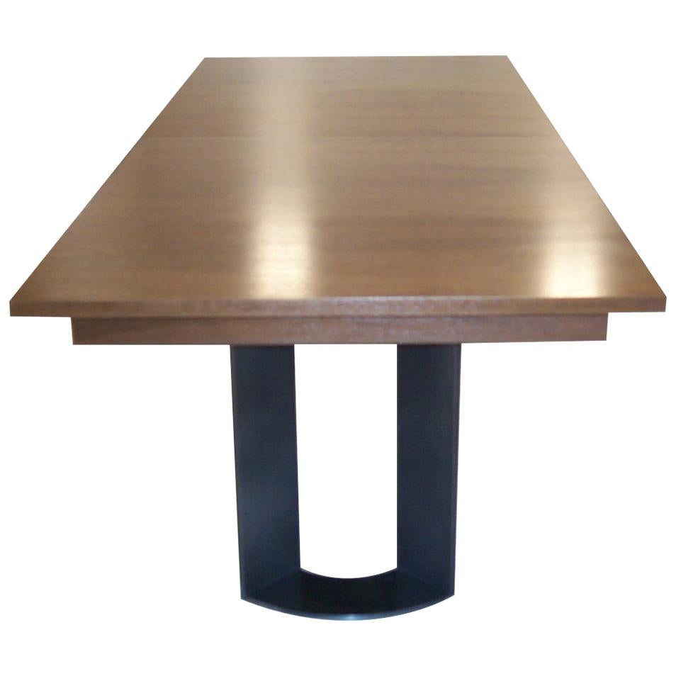 DT-86 Rectangular Dining Table with Recessed Table Apron For Sale