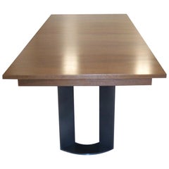 DT-86 Rectangular Dining Table with Recessed Table Apron