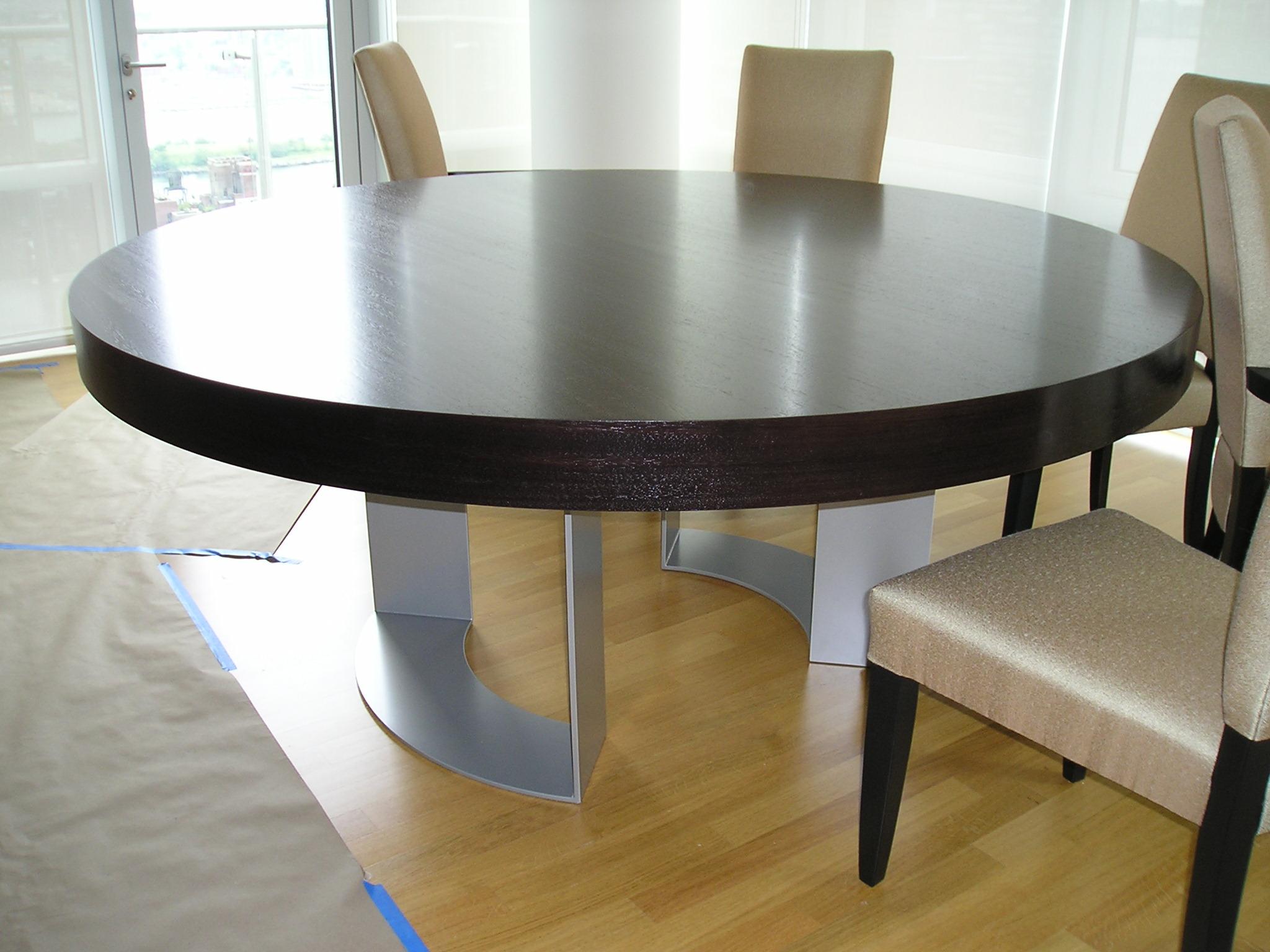 American DT-86 Round Dining Table with Apron by Antoine Proulx For Sale