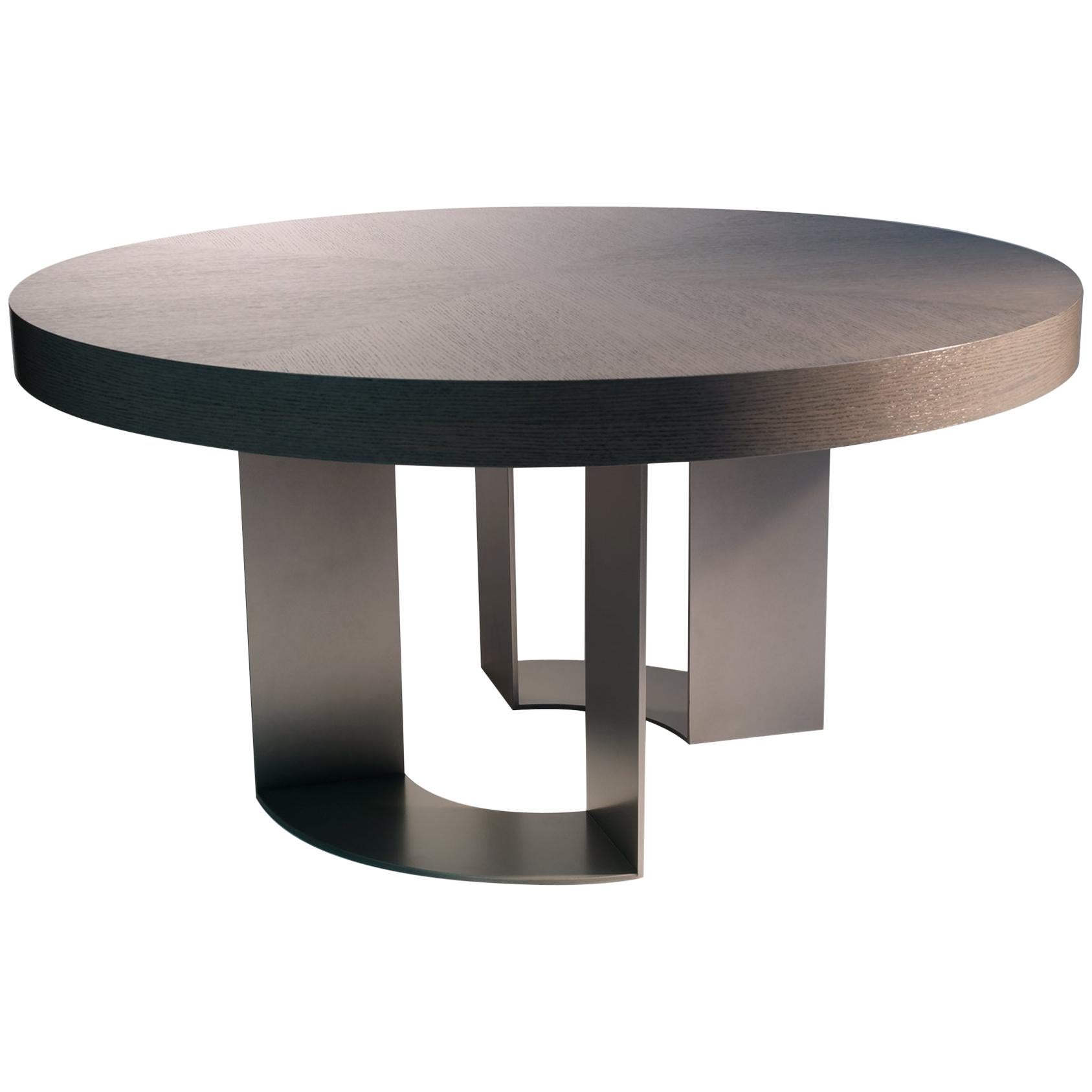 DT-86 Round Dining Table with by Antoine Proulx For Sale
