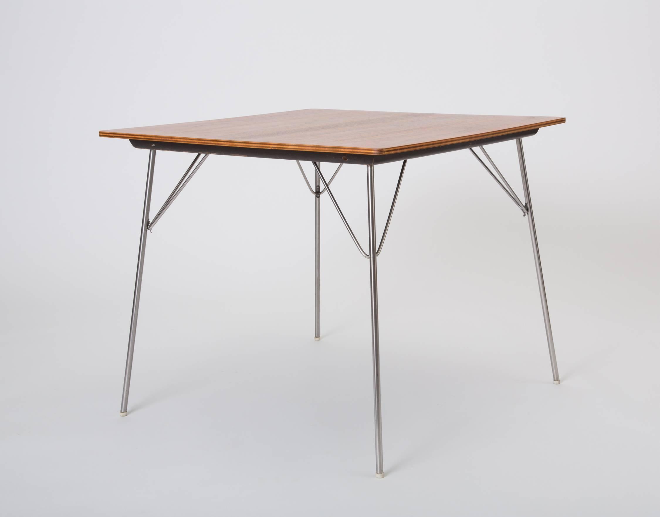 Mid-Century Modern DTM-20 Square Dining Table by Ray & Charles Eames for Herman Miller