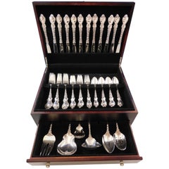 Du Barry by International Sterling Silver Flatware Service 12 Set 54 Pieces