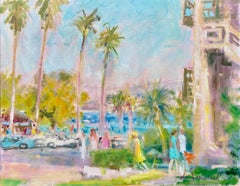 Escena costera de California, Daniel du Janerand, Le Marais, París 1919 - 1990