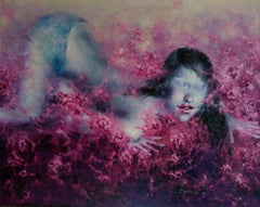 Chinese Contemporary art by Du Ke - Flowers Series 1
