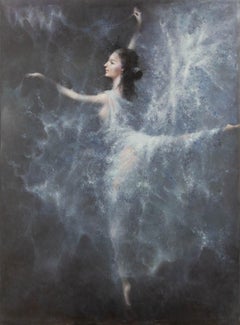 Ritratto di Du Ke Olio originale su tela "Danzatrice VII