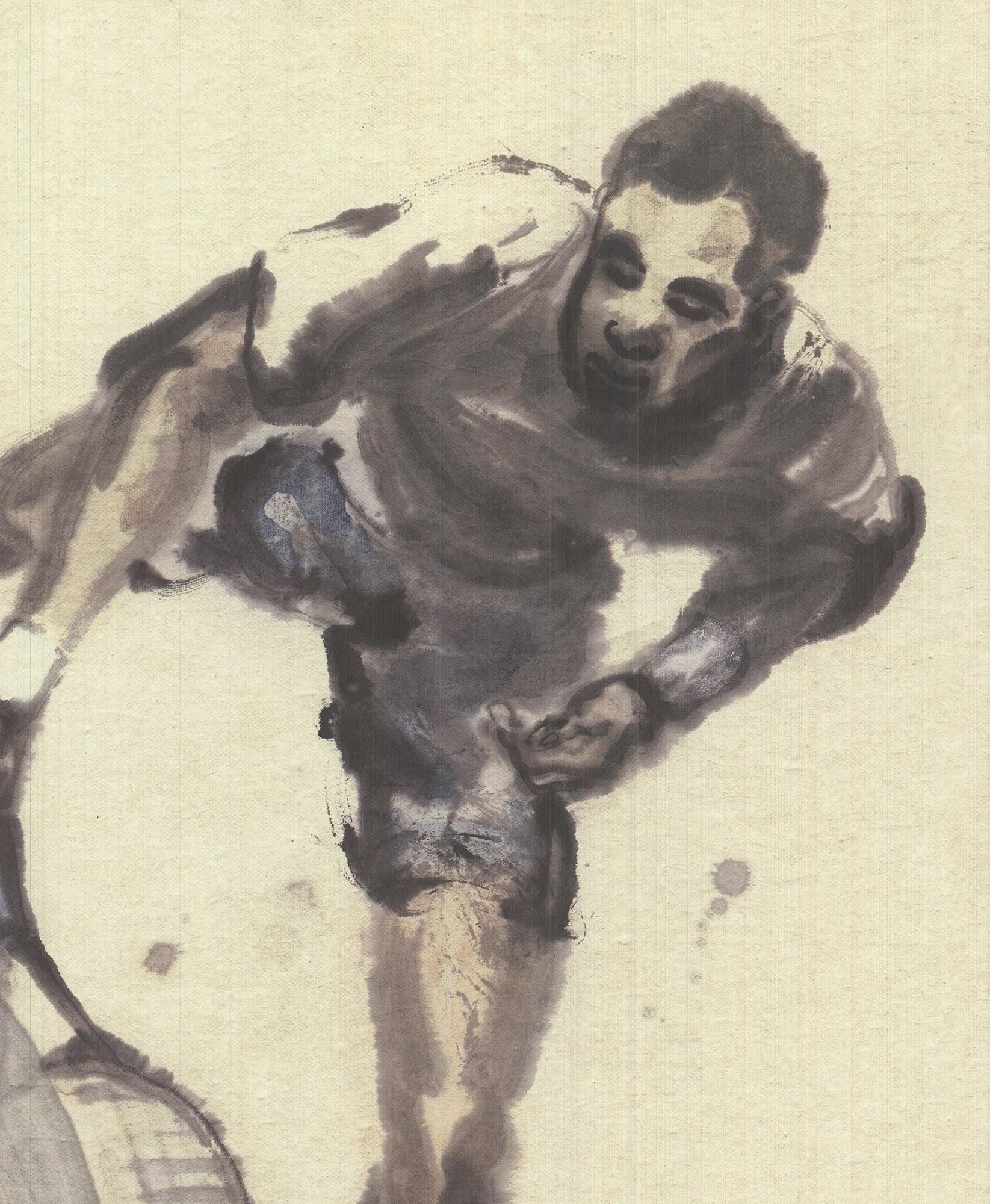 Zhenjun-Roland Garros French Open 2015 Vintage - Print by Du Zhenjun