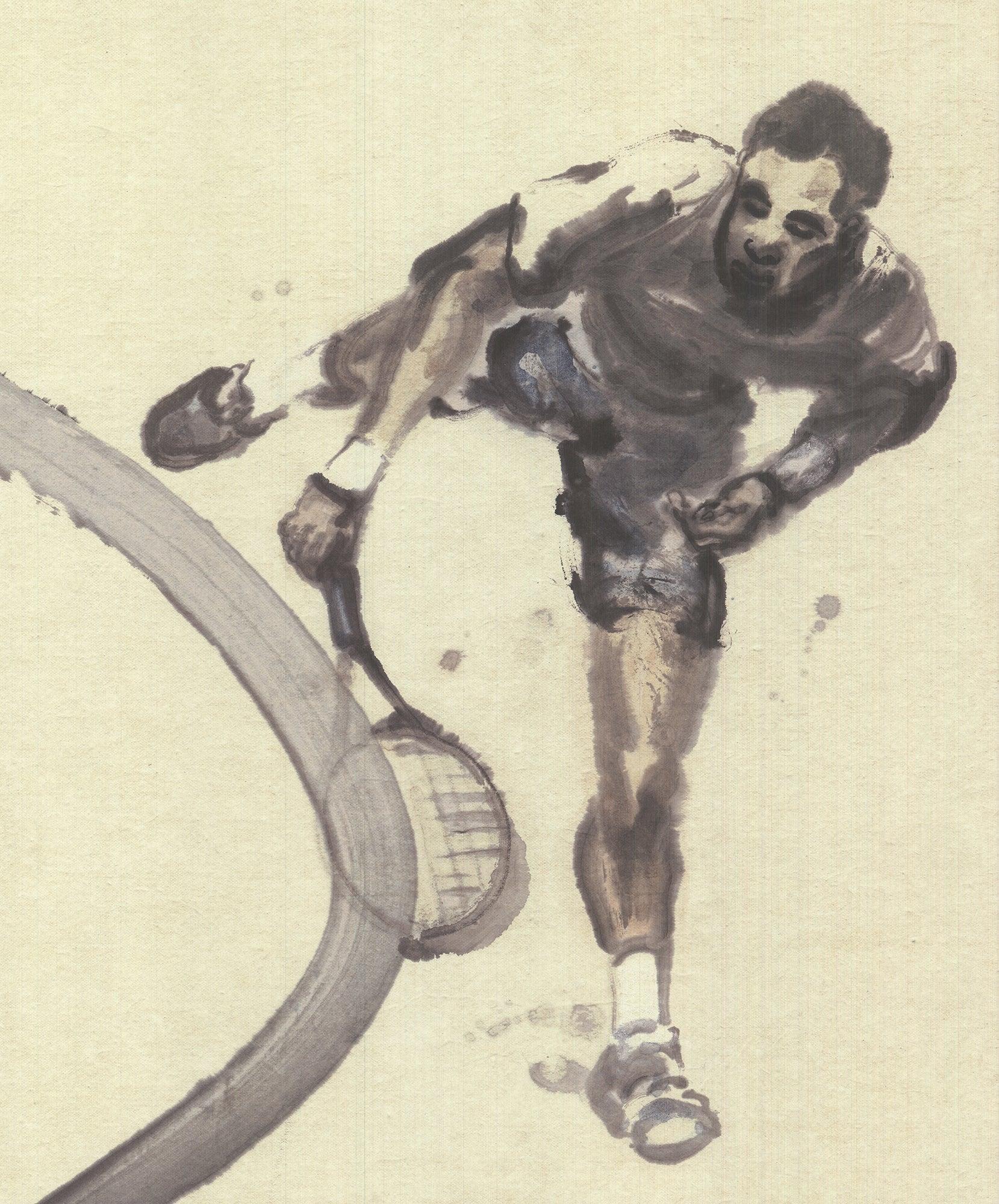 Zhenjun-Roland Garros French Open 2015 Vintage - Contemporary Print by Du Zhenjun