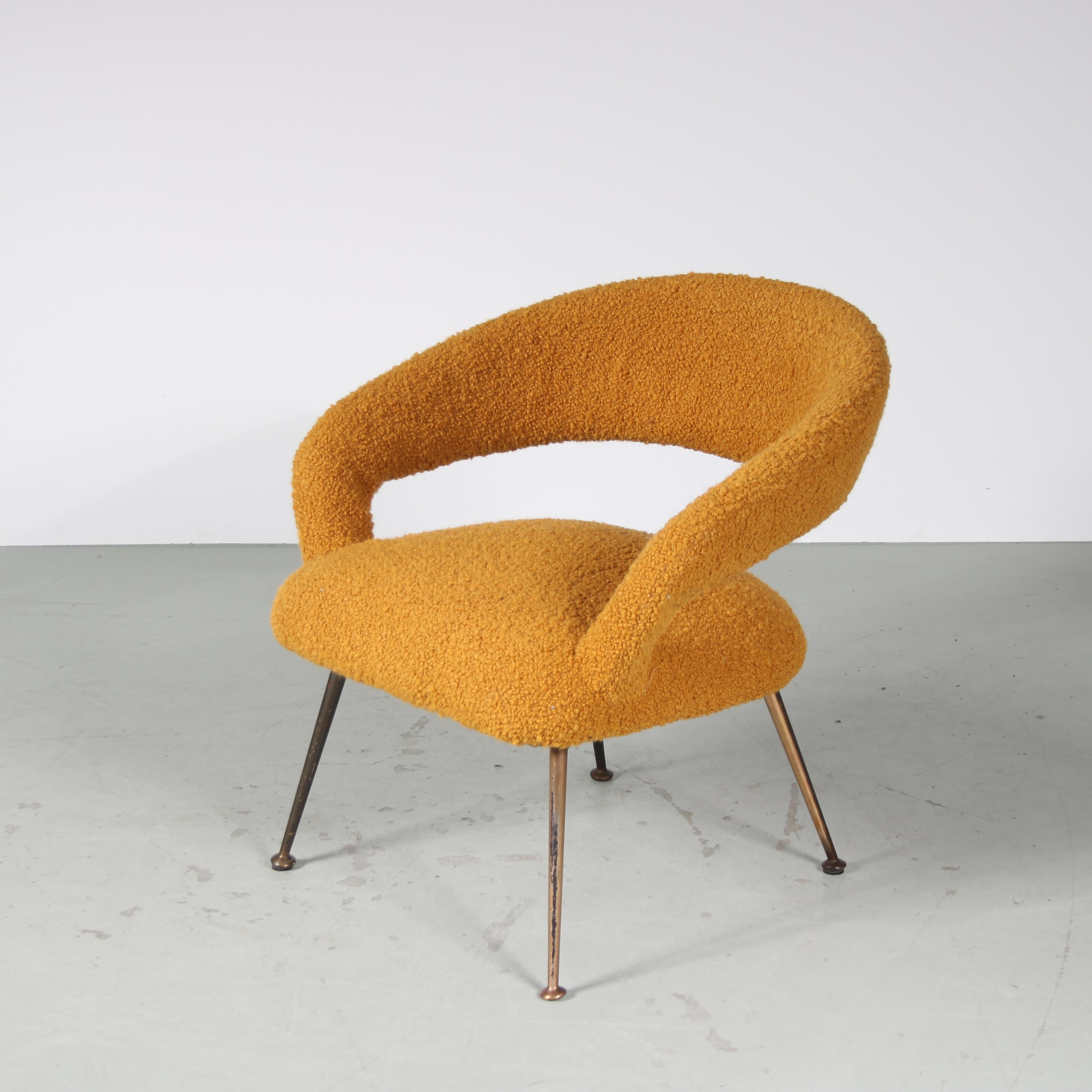 Italian DU55 Chair by Gastone Rinaldi for RIMA, Italy 1950 For Sale