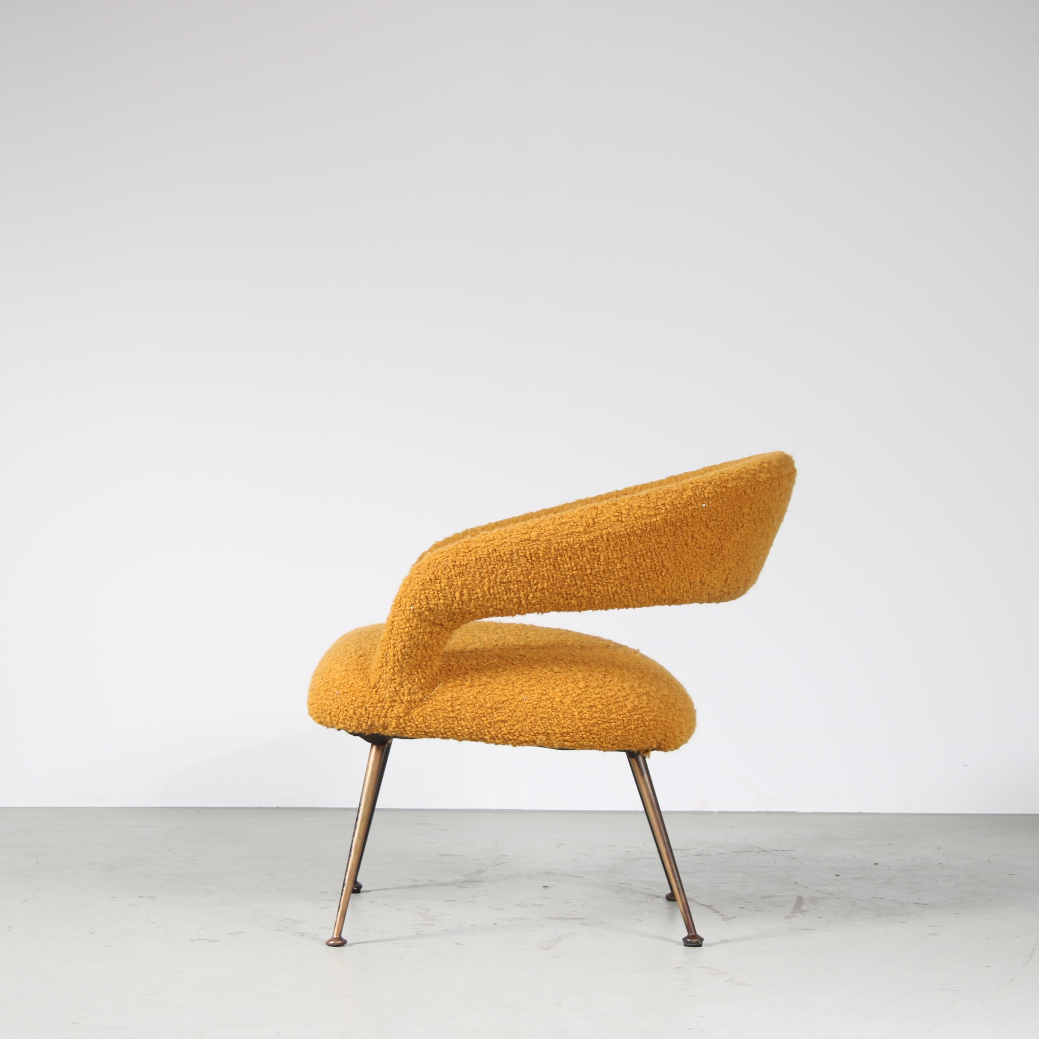 DU55 Chair by Gastone Rinaldi for RIMA, Italy 1950 In Good Condition For Sale In Amsterdam, NL
