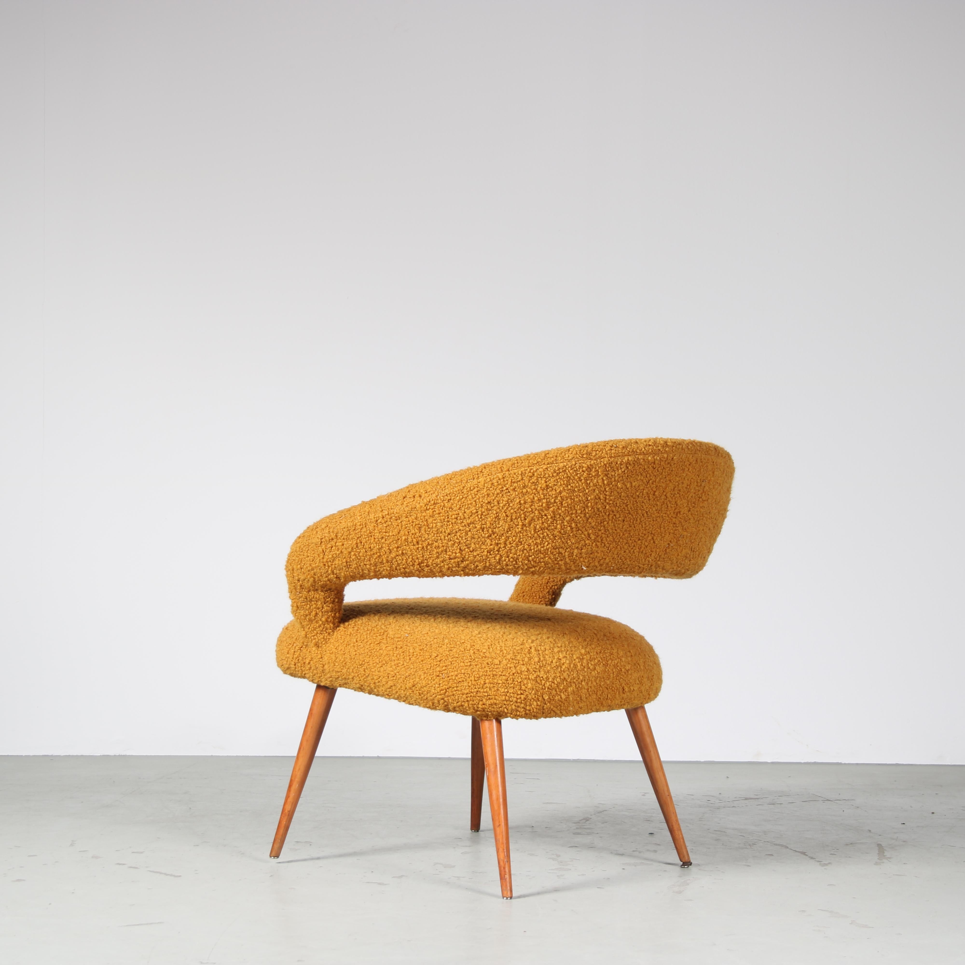 Mid-20th Century DU55 Chair by Gastone Rinaldi for RIMA, Italy 1950 For Sale