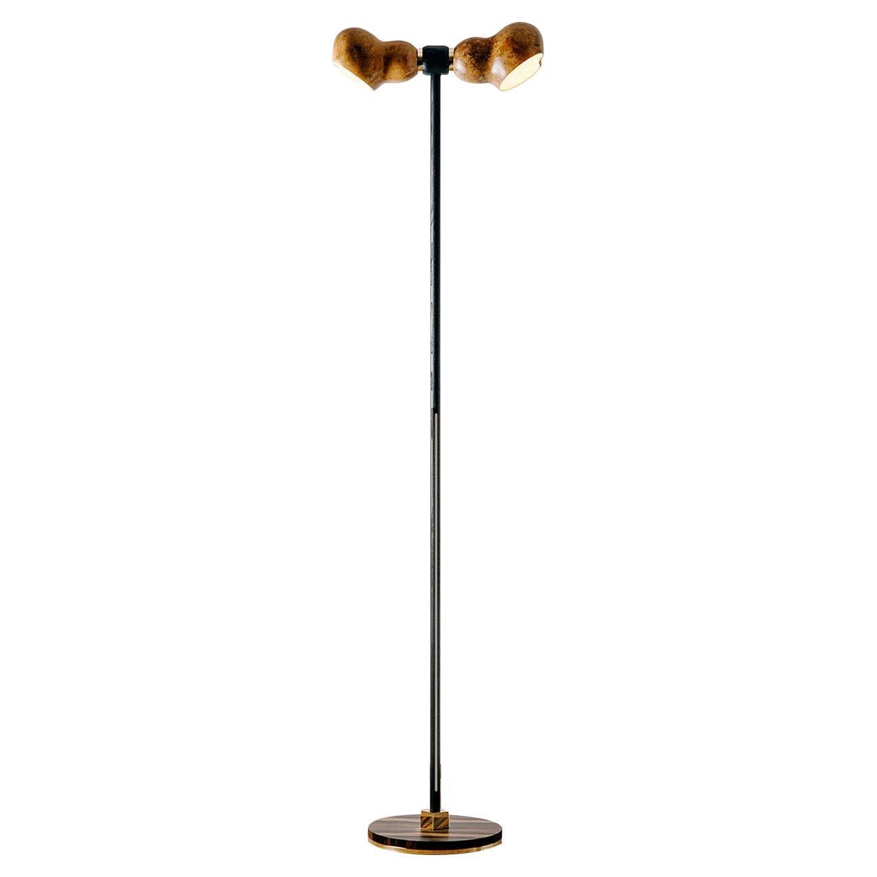 Dual 1 Two-Light Floor Lamp By Margherita Sala For Sale