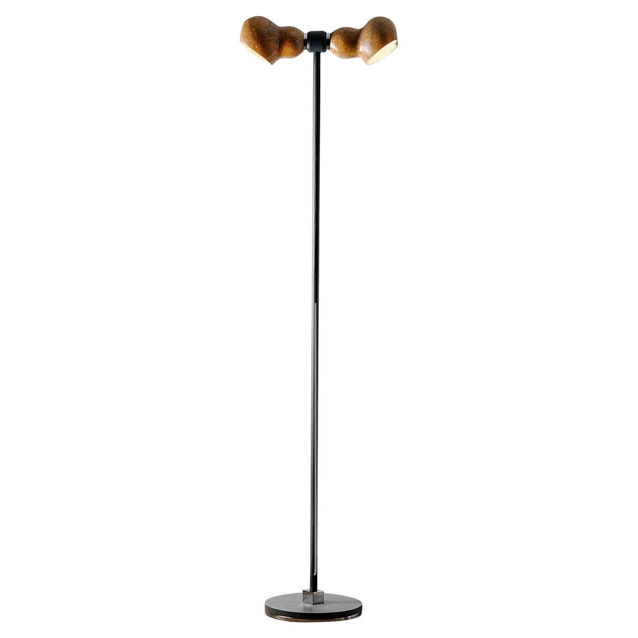 Dual 2 Two-Light Floor Lamp By Margherita Sala For Sale