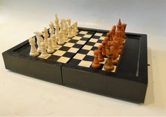 Dual Backgamon and Chess Travel Set, 19th Century