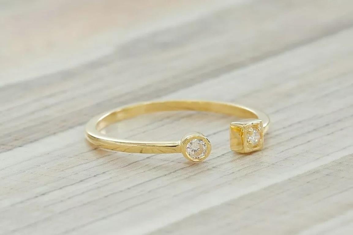 Dual Birthday Stone Diamond Ring 14k Solid Gold Promise Ring His And Her Ring.
Light weight can be worn everyday

Additional information:
Condition: New with tags: A brand-new, unused, and unworn item (including handmade items) in the original