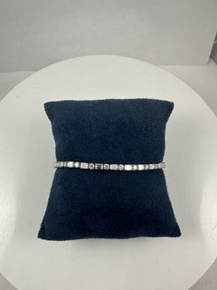 Dual Brilliance Diamond Tennis Bracelet in 14K White Gold, 6.60 Carats