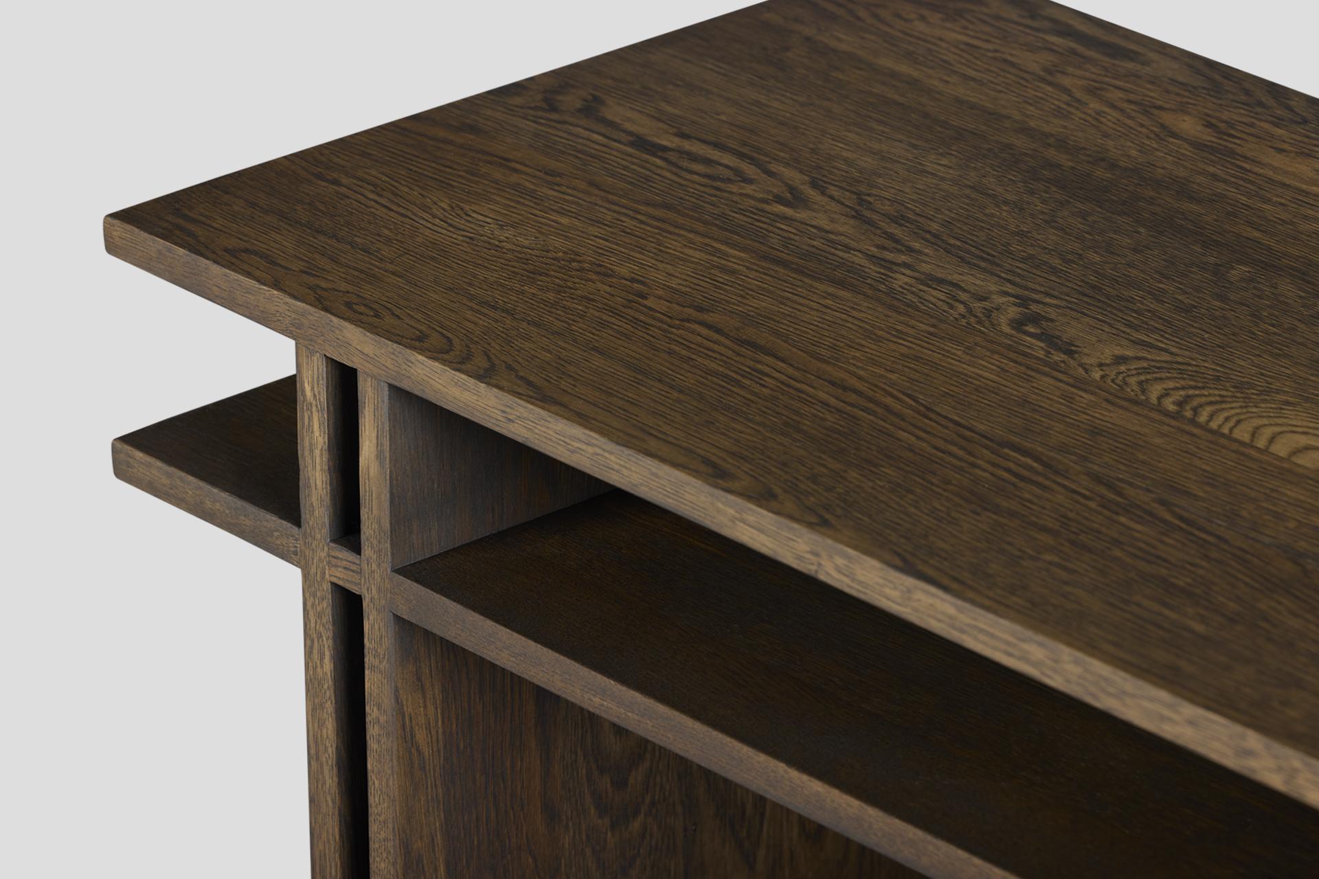 Tavolino da caffè Dual in legno massiccio Oak, ripiano fisso - Charcoal In condizioni Nuovo in vendita a Okmeydanı, TR