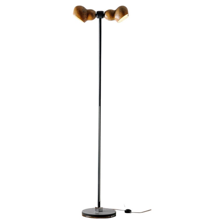 Dual Grey Floor Lamp by Margherita Sala For Sale at 1stDibs