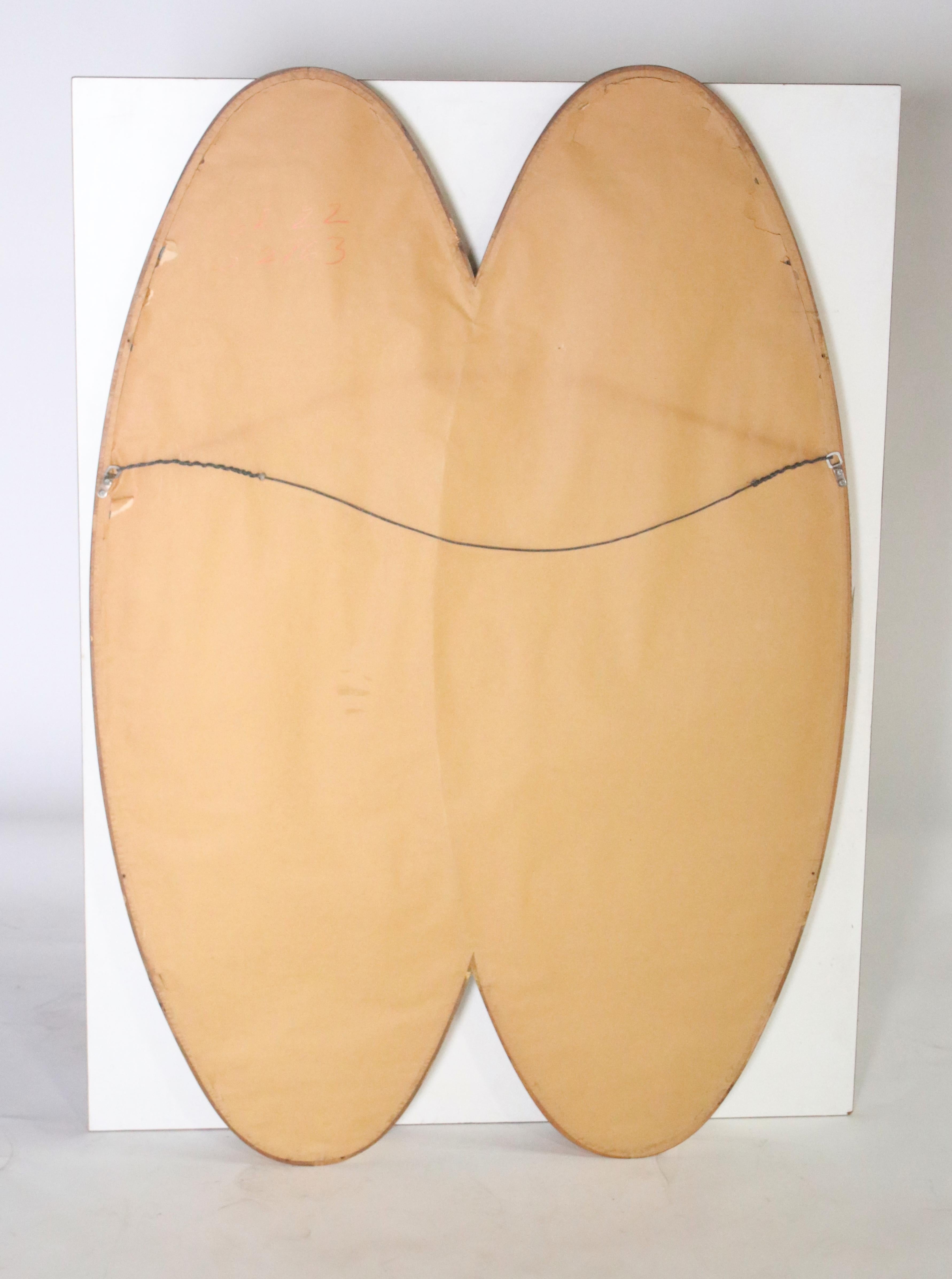 Doppio specchio con cornice in Wood Wood oro ad incastro in vendita 5