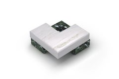 Dual Level Table in White Dionysos and Green Tinou Marble
