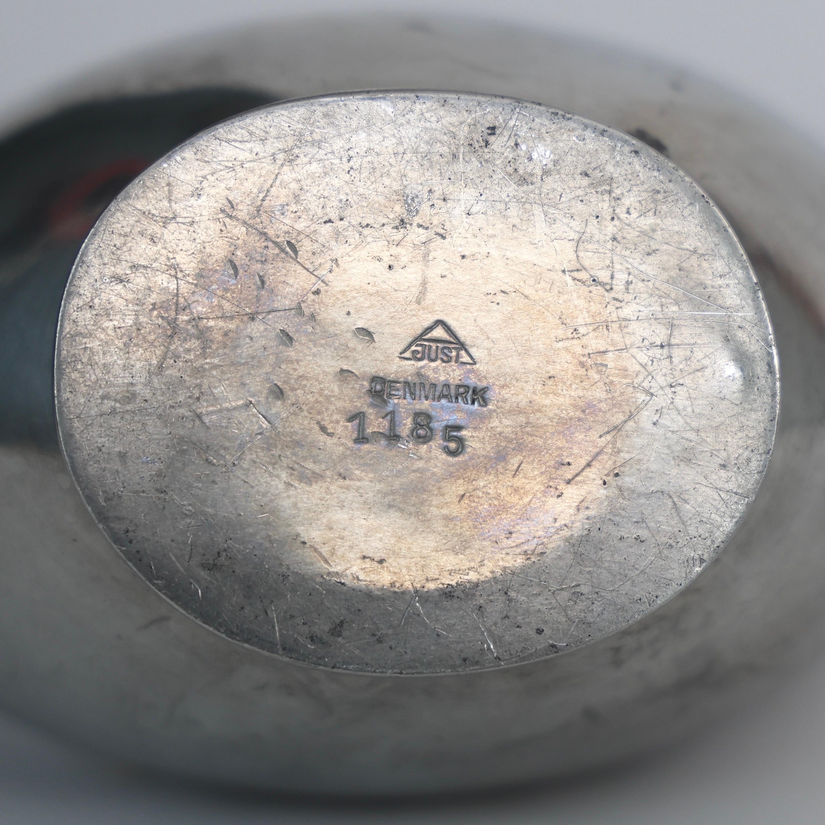Dual-Pipe Pewter Vase by Just Andersen, 1920s, Denmark For Sale 6