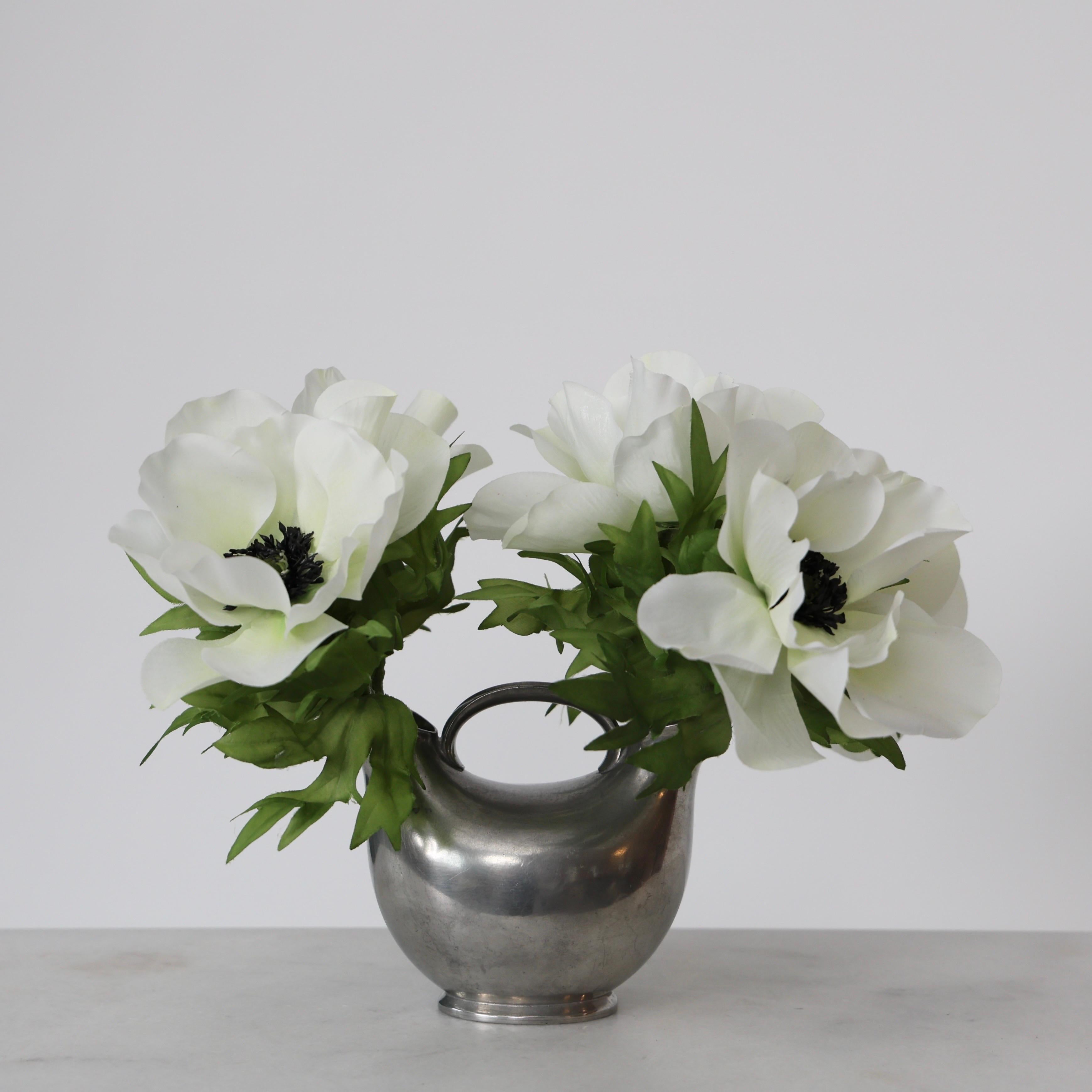 Dual-Pipe Pewter Vase by Just Andersen, 1920s, Denmark For Sale 7