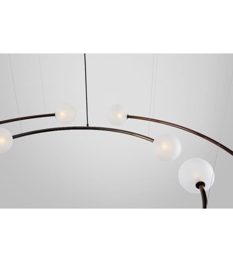 Contemporary Dual Ring Oddments Chandelier by Volker Haug For Sale
